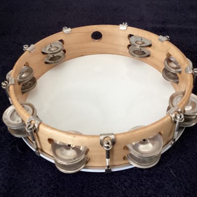 Ludwig 10” Tunable Wood Shell Tambourine Double-Row Jingles image 6