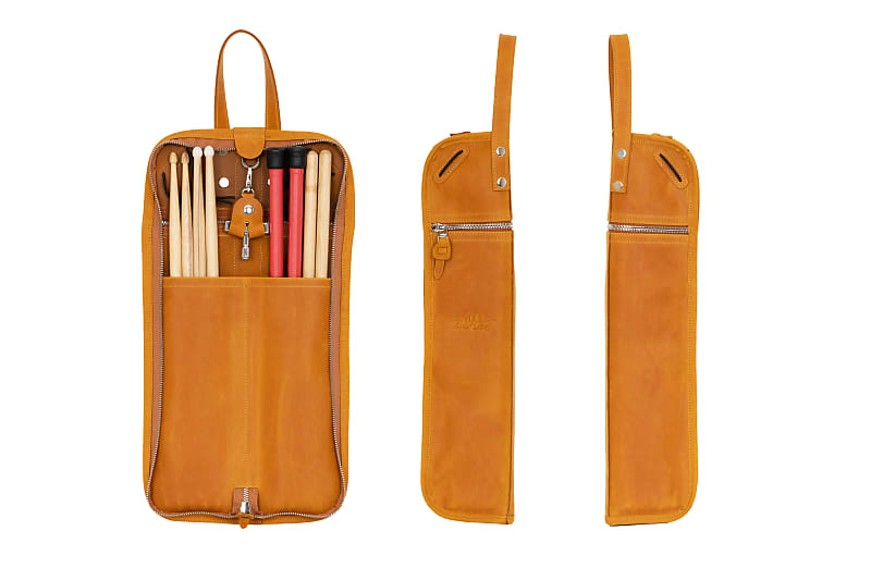 Drum Stick Leather Bag Personalized Drumstick Bag Leather 