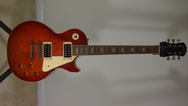 Epiphone Les Paul Standard Sunburst Slash Jimmy Page USA hand wound BG pickups case