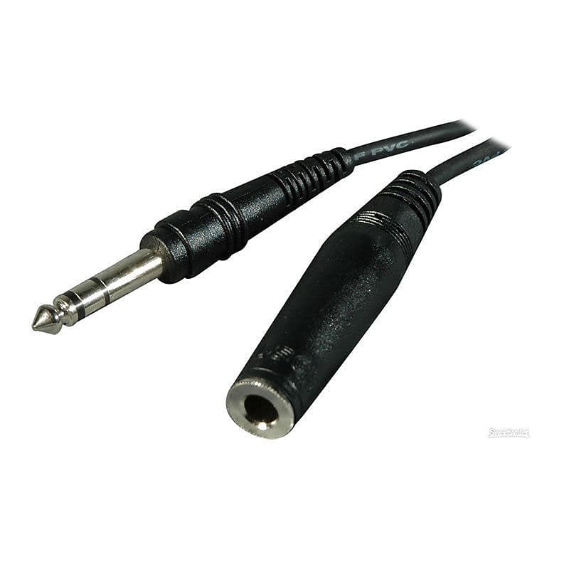 Hosa HPE-310 1/4 inch TRS to 1/4 inch TRS Headphone Extension Cable, 10 feet image 1