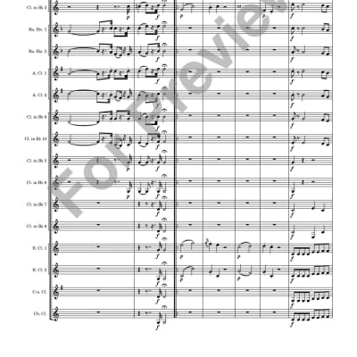 Clarinet Choir Sheet Music: Score and Parts - Gran Partita - Movement 1 (Largo) - WA Mozart, arranged for Clarinet Choir image 4