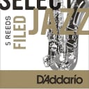 D'Addario Select Jazz Filed Tenor Sax Reeds Box of 5 3 Hard