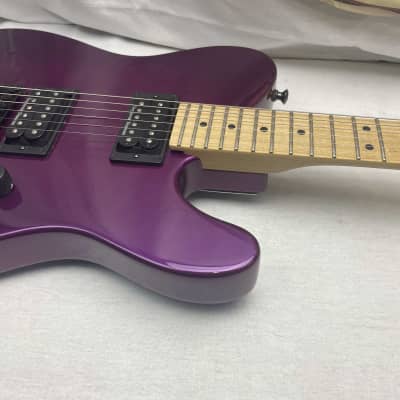 Charvel USA Select San Dimas Style 2 HH FR Singlecut Guitar - Purple / Maple neck image 5