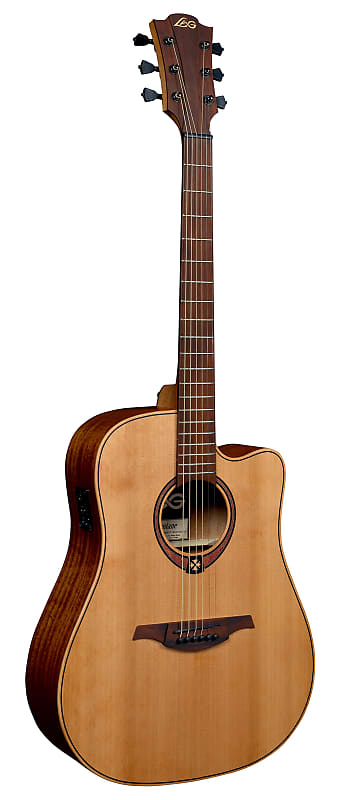 Lag T170DCE Tramontane Cutaway Dreadnought Acoustic-Electric Guitar image 1