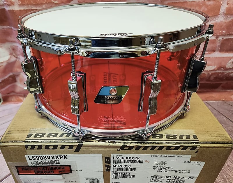 ludwig pink vistalite