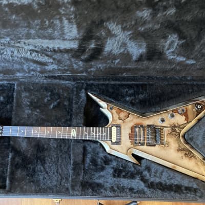 Dean Dimebag Razorback Rust USA Tribute 2006 Rust hand painted for sale