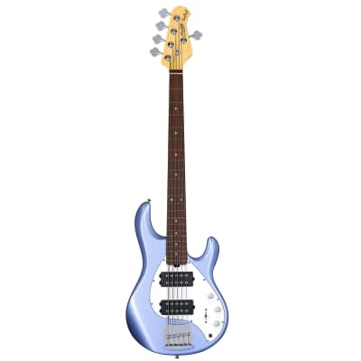 Sterling by Ernie Ball Ray5HH Bass Guitar in Lake Blue Metallic image 2