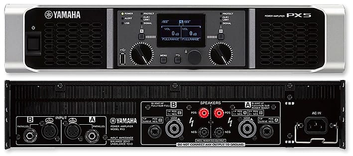 Yamaha PX5 Dual Channel 2x800W Lightweight Power Amplifier w/ DSP