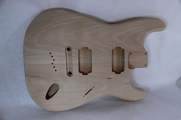 Unfinished Basswood Strat Stratocaster guitar body Tune o Matic HH STRE018