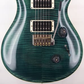 PRS Custom 24  Ten Top Custom Color Slate Blue with Matching Flamed Maple Neck and Natural Back image 2