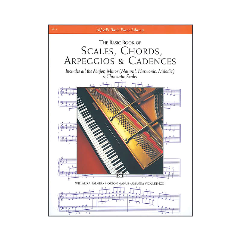 Alfred Scales Chords Arpeggios & Cadences Basic Book Piano Reverb