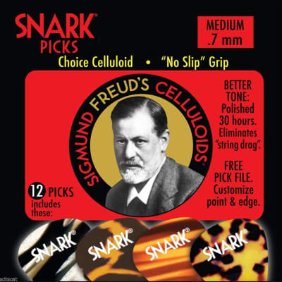 Snark "Sigmund Freud's Celluloids" Guitar Picks .70 mm 12 Pack Model #70C image 2
