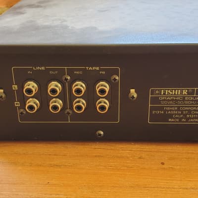 Studio-Standard Fisher EQ-2322 10 band graphic equalizer Early-mid 1980s - Black image 5