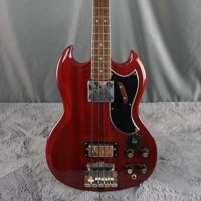 Gaban SG Bass - Cherry 4-String Bass Guitar image 2