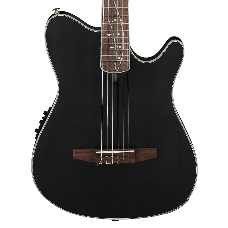Ibanez TOD10N Tim Henson Nylon Acoustic-Electric Guitar Transparent Black Flat