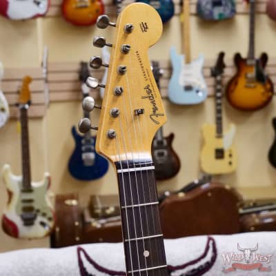 Fender Custom Shop 1962 Stratocaster Hand-Wound Pickups AAA Dark Rosewood Slab Board Relic Lake Placid Blue 7.65 LBS image 7