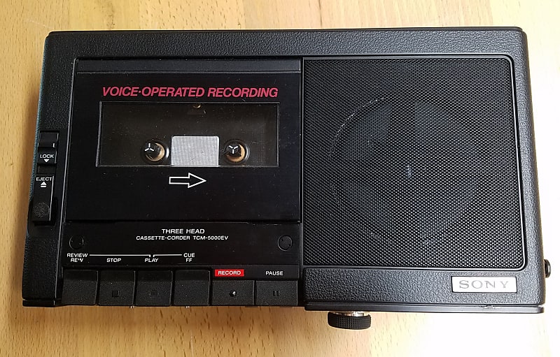 Sony TCM-5000EV 3 Head Portable Cassette Recorder (partially