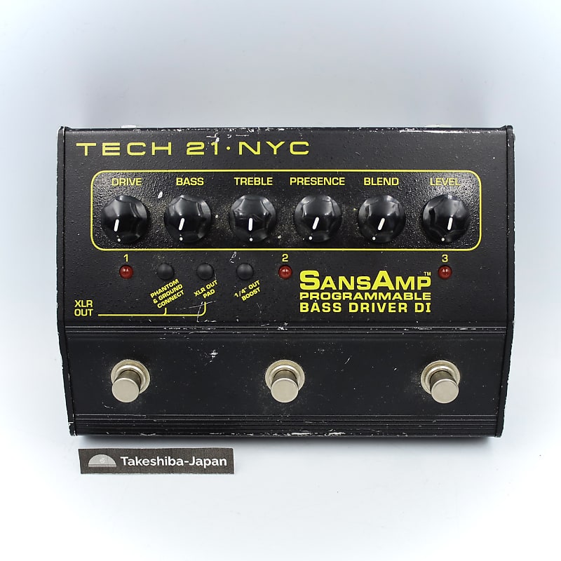 Tech 21 SansAmp Programmable Bass Driver DI Bass Guitar | Reverb