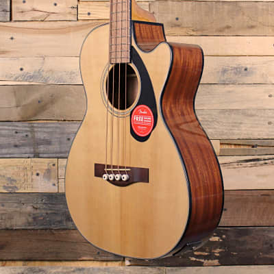 Fender CB-60SCE Acoustic-Electric Bass (2021, Natural) image 4