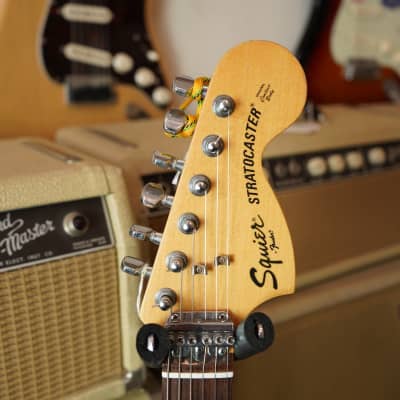 Early 80s Fender Squier Black | Reverb