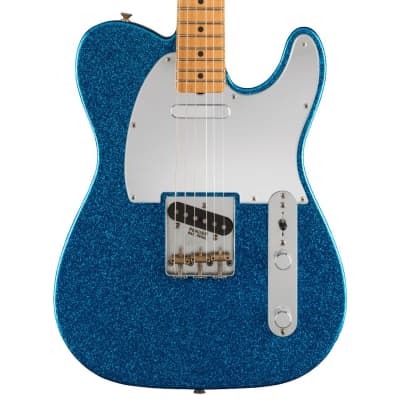 Fender J Mascis Telecaster Maple Fingerboard Electric Guitar Bottle Rocket Blue Flake image 8
