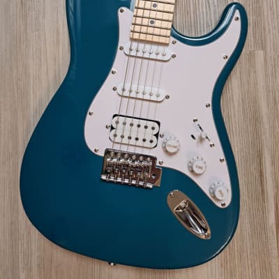 Elite® Customs Stratocaster Strat HSS Style Guitar TEAL Turbo w/Gilmour MOD Road Worn image 2