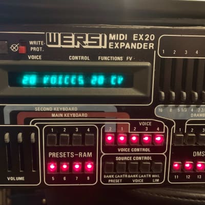 Wersi EX20 - rare 20 voice additive synthesizer with analog SSM filters image 2
