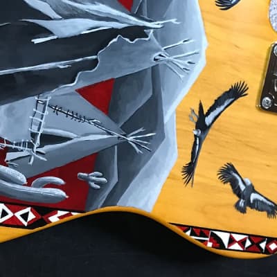 Woodcraft Electric Guitars Multiscale T-Slant Fretted "Native Spirit" Custom Electric Guitar image 9