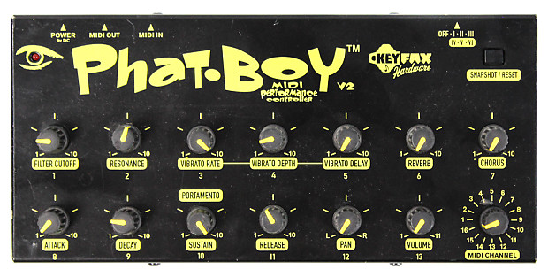 Keyfax Phat-Boy MIDIコントローラー KeyFax Phat-Boy | Vintage Synth Explorer