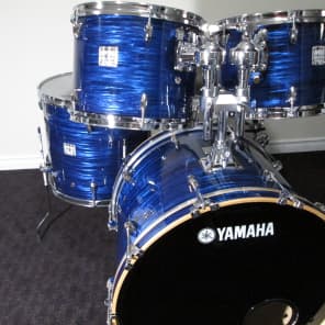 Yamaha Maple Custom Definitive.  Not very old.   Blue onyx image 9