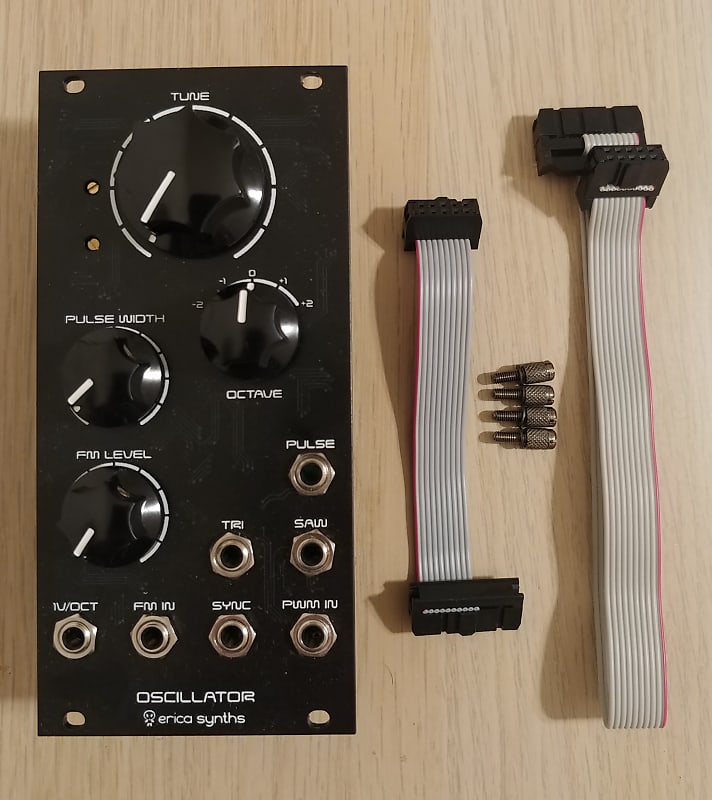 Erica Synth Polivoks VCO II Oscillator 12HP Black Eurorack Reverb