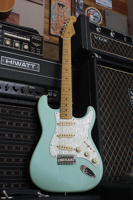 Fender Stratocaster Mij 1997 Seafoam Green Reverb