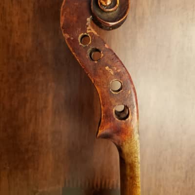 Baroque Violin for Restoration, attributed Saxon, mid-19th Century image 5