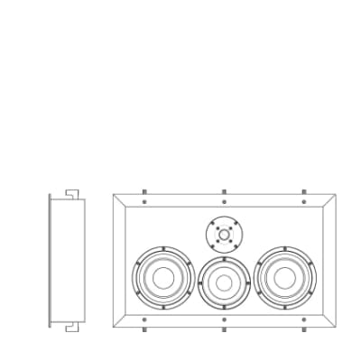 LYNGDORF D-60 C - Full-Range In-Wall Center Loudspeaker - NEW! image 3