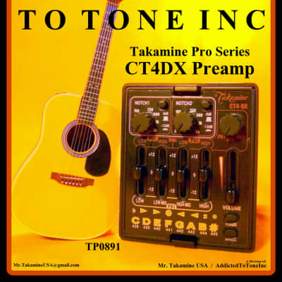 Takamine CT4-DX Dual Parametric Acoustic Guitar Preamp with