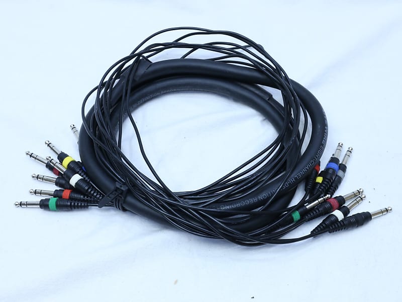 Live Wire Professional 8-Channel Hi-Definition Recording Snake 9' Long  18199