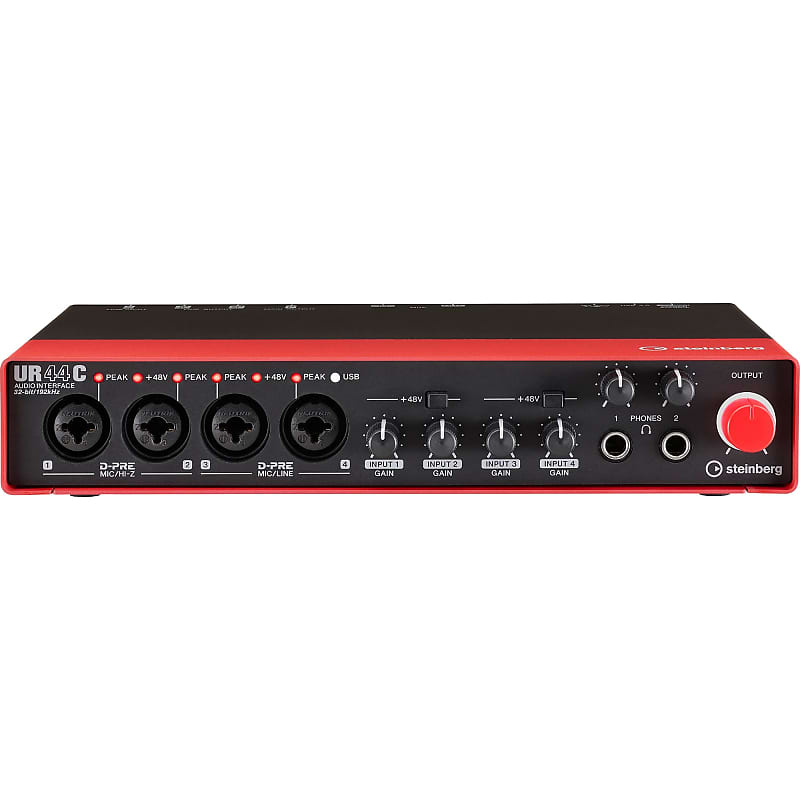 Steinberg UR44C RD 6-In / 4-Out USB 3.0 Type-C Audio Interface