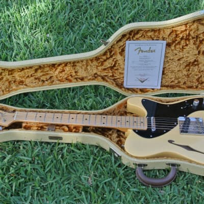 Fender NAMM SHOW Custom Shop Thinline Telecaster or Tele CC Electric Guitar 2005 Butterscotch image 1