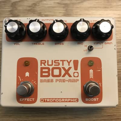 Tronographic Rusty Box BASS PRE-AMP 完動美品 NEW Tronographic Rusty Box [Japan Edition] Bass Preamp Pedal