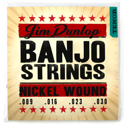 Dunlop DJN0930 Americana Series Tenor Banjo Strings - Loop End, 4-String Set image 1