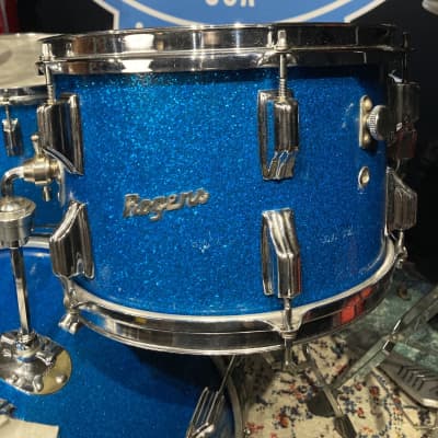 Rogers, Holiday "Headliner" 20,12,16 Dayton 3-Piece Set 1964 - Sparkling Blue Pearl image 12