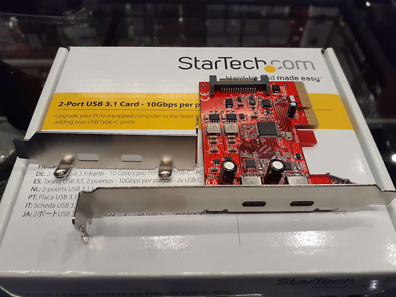 Startech 2X 10GBPS USB C PCIE CARD - USB 3.1 GEN 2 image 1