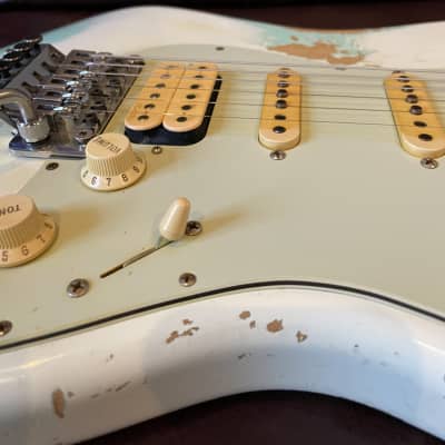 Fender Custom Shop '60 Reissue Stratocaster Relic 2010s White/Green image 11