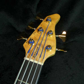 Pedulla Thunderbass ET 5-String Bass Guitar Red Maple Quilt image 5