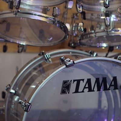 Tama Silverstar Mirage "Limit Edition"  2009 Crystal Ice (Clear) 5 piece Shell Pack image 4