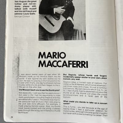 Guitar Magazine UK  Maccaferri Edition  1976  Grey image 2