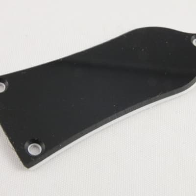 Truss Rod Cover 2 ply Black/White 'Blank no text' for Epiphone Guitars