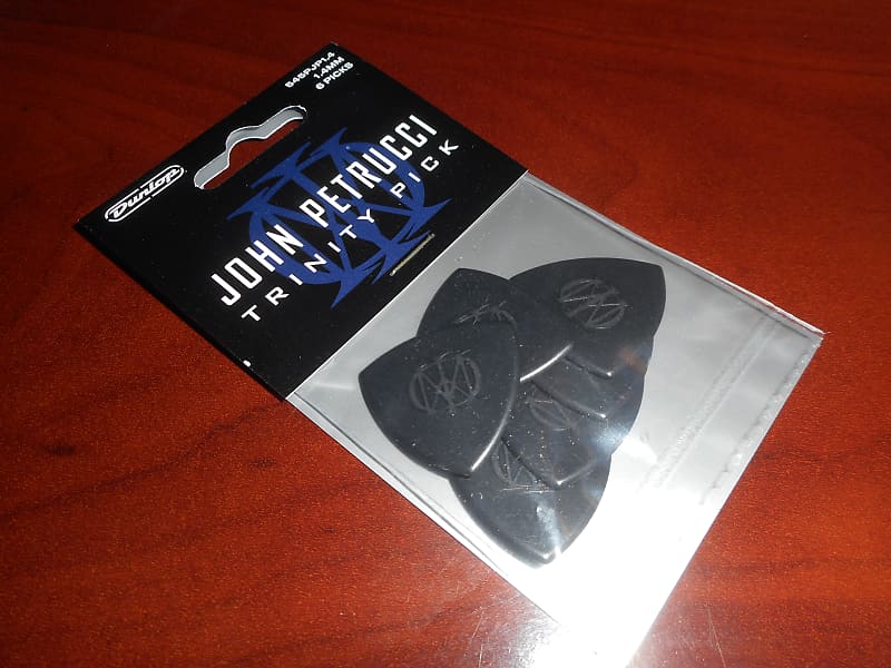 Dunlop John Petrucci Trinity 1.40mm Picks (6), #545PJP1.4 - BLACK image 1