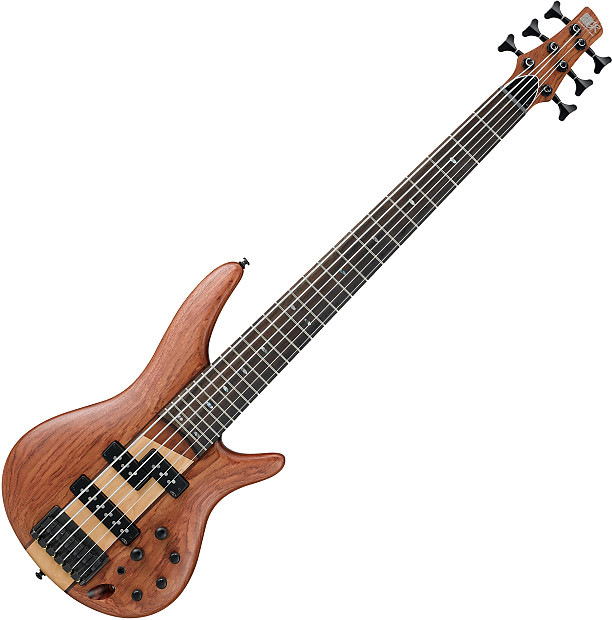 Ibanez SR756NTF Electric Bass Natural Flat image 1