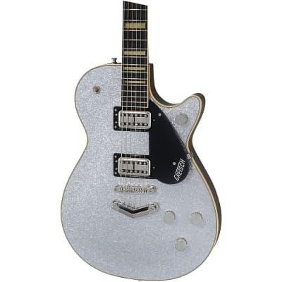 Gretsch Guitars G6229 Players Edition Jet BT Electric Guitar Silver Sparkle image 8